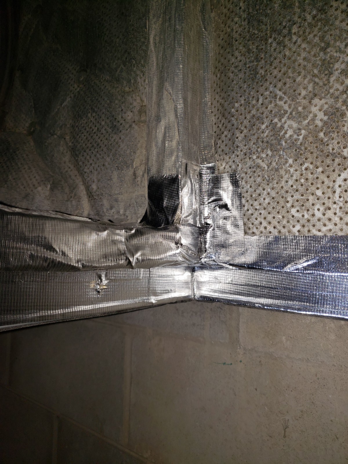 car park ventilation fans internal duct work needs repairing